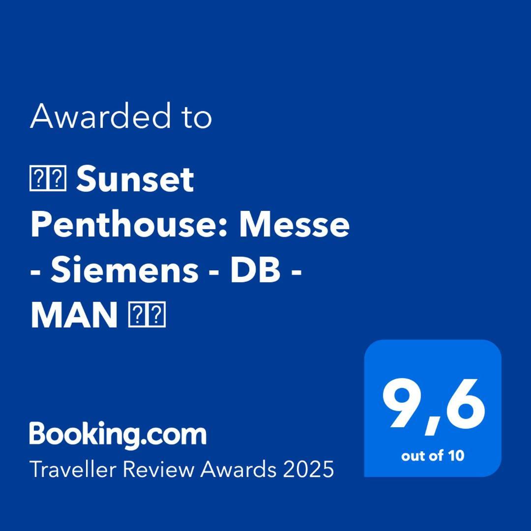 ⸨⸩ Sunset Penthouse: Messe - Siemens - Db - Man ⸨⸩ Lejlighed Nürnberg Eksteriør billede